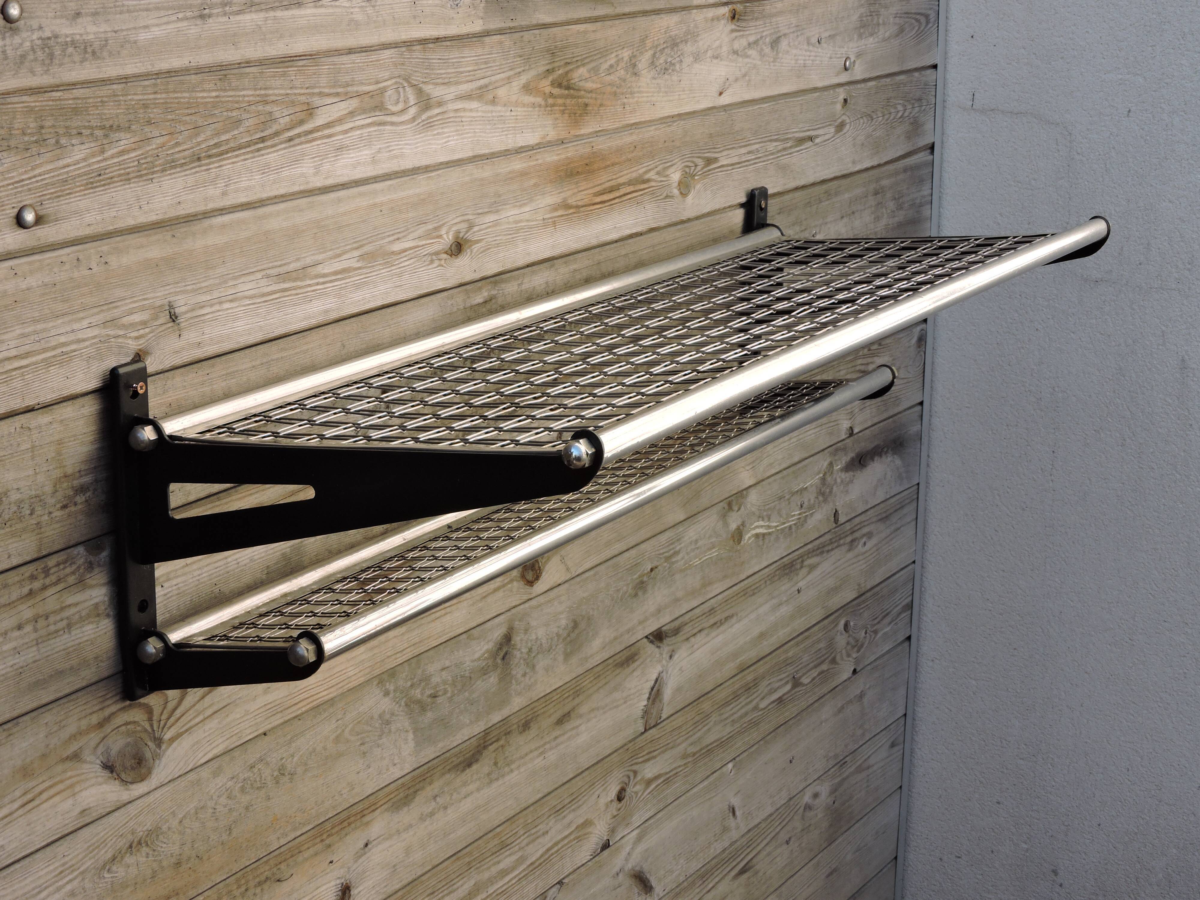 Shelve carries vintage sncf train luggage