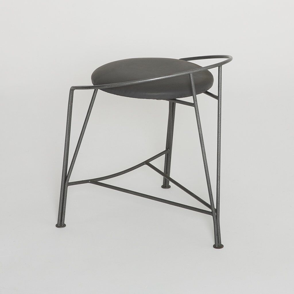 6 silver moon stools by Pascal Mourgue for Fermob 1985