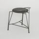 6 silver moon stools by Pascal Mourgue for Fermob 1985