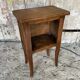 Antique Nightstand Table in Louis XV Style Wood with Vintage Drawer #D894
