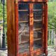 Empire Style Mahogany Display Cabinet/Bookcase, 19th Century