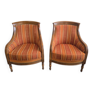 Paire de fauteuils bergères