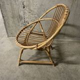 Children's rattan basket chair