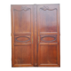 Pair of carved oak cabinet doors