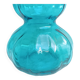 Vase bleu vintage H 22 cm