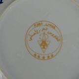 Pair of vintage Taous porcelain dessert plates, Morocco