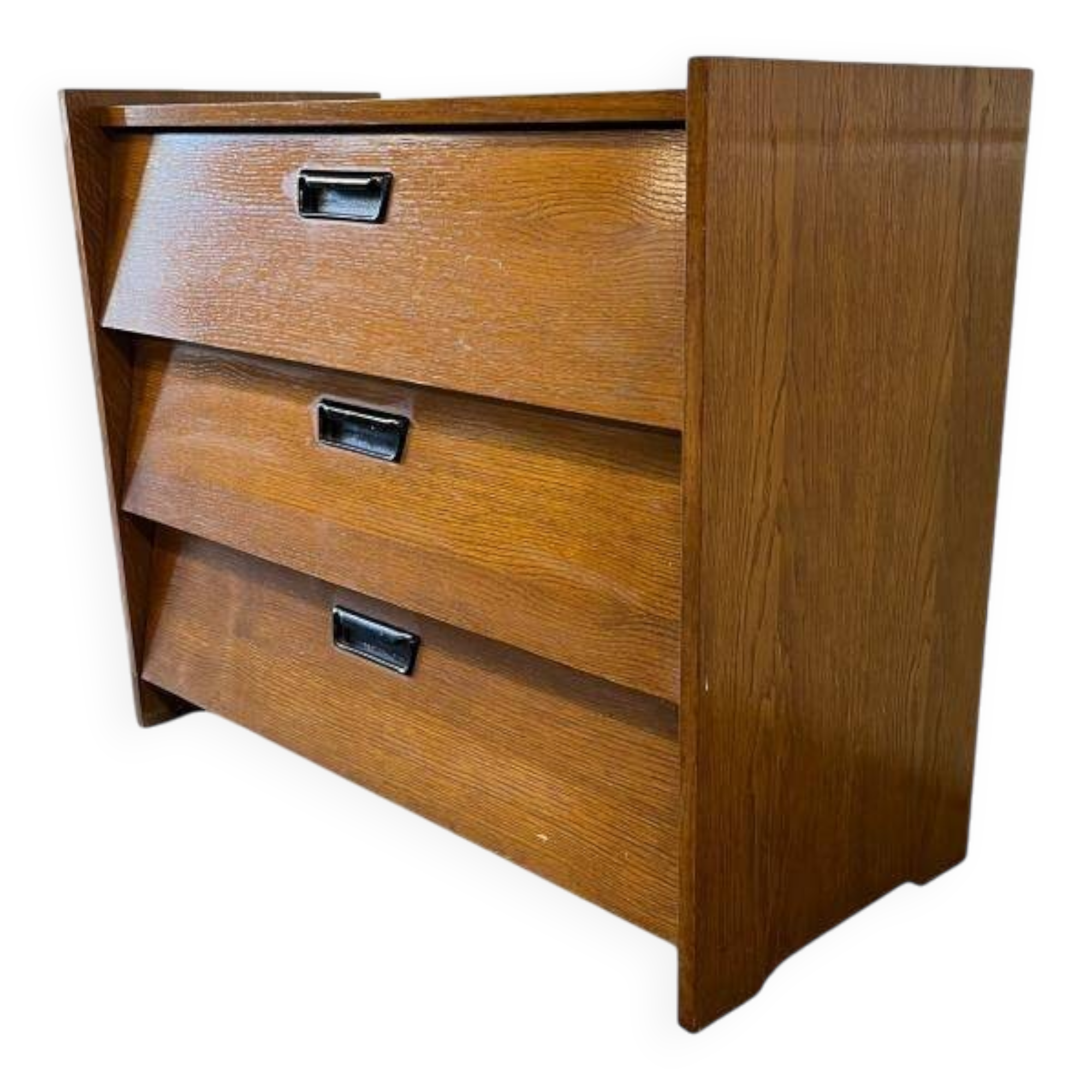 Vintage wooden shoe cabinet / flap cabinet