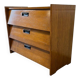 Vintage wooden shoe cabinet / flap cabinet