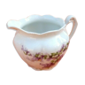 Pot à lait  porcelaine blanche à décor floral