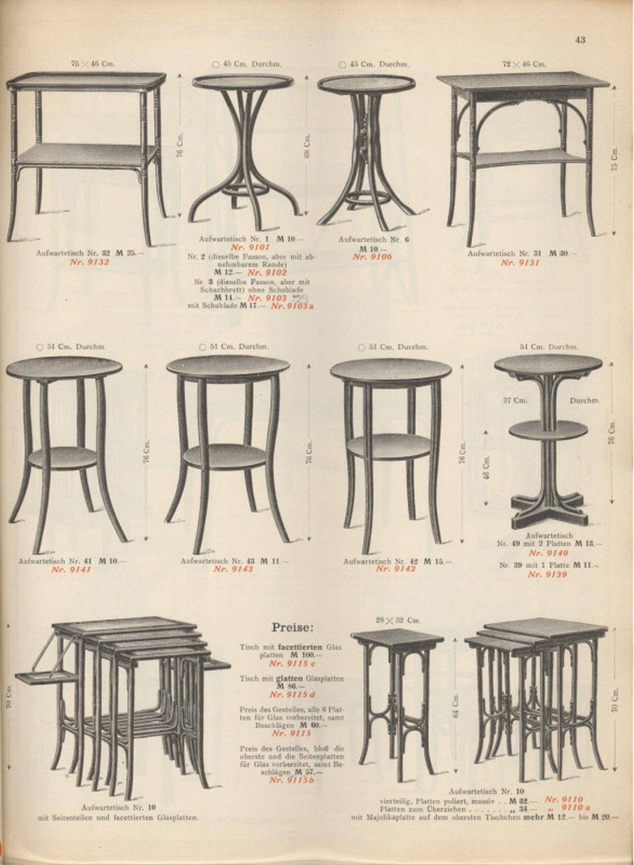Occasional table Jugendstil no.31 by Thonet