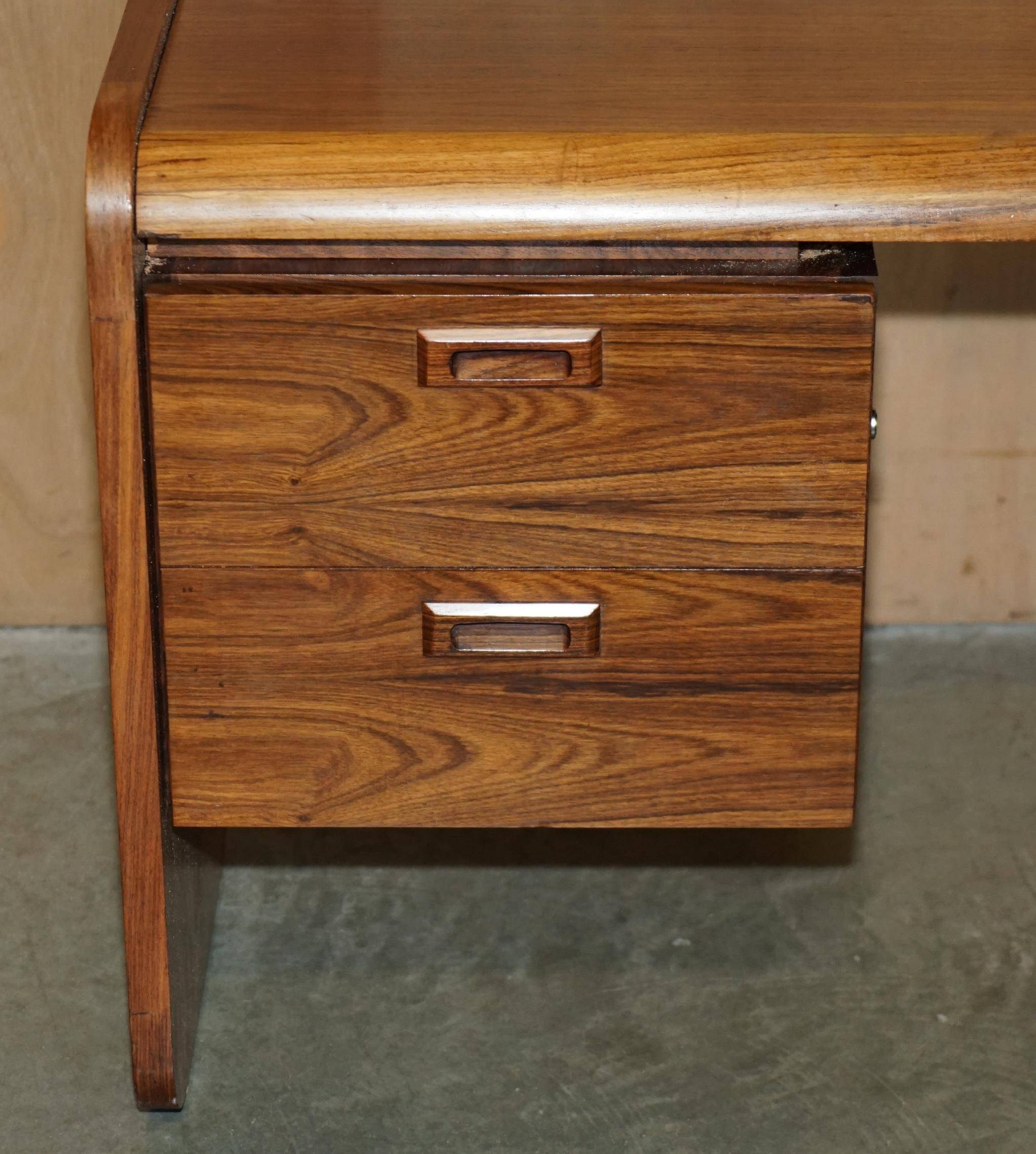 Left corner desk, Brazilian wood, mid-century Danish.
