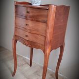 Regency bedside table with drawers