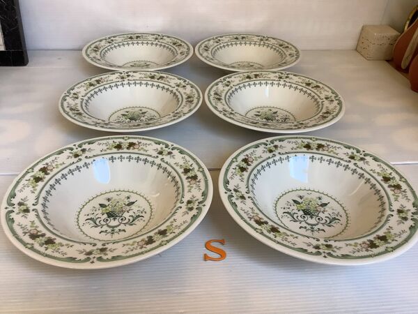 Six assiettes creuses provençal royal Doulton