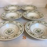 Six assiettes creuses provençal royal Doulton