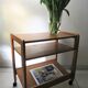 small danish trolley or sidetable in teak  from the 70s