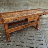 Old workbench Ott beech kitchen island or side table