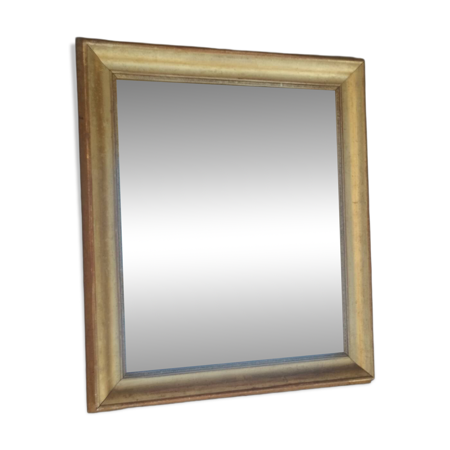 Miroir ancien en stuc doré époque xixeme