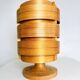 Cylindrical Pine Veneer Table Lamp By Hans-Agne Jakobsson For Ab Ellysett, Sweden 1960S