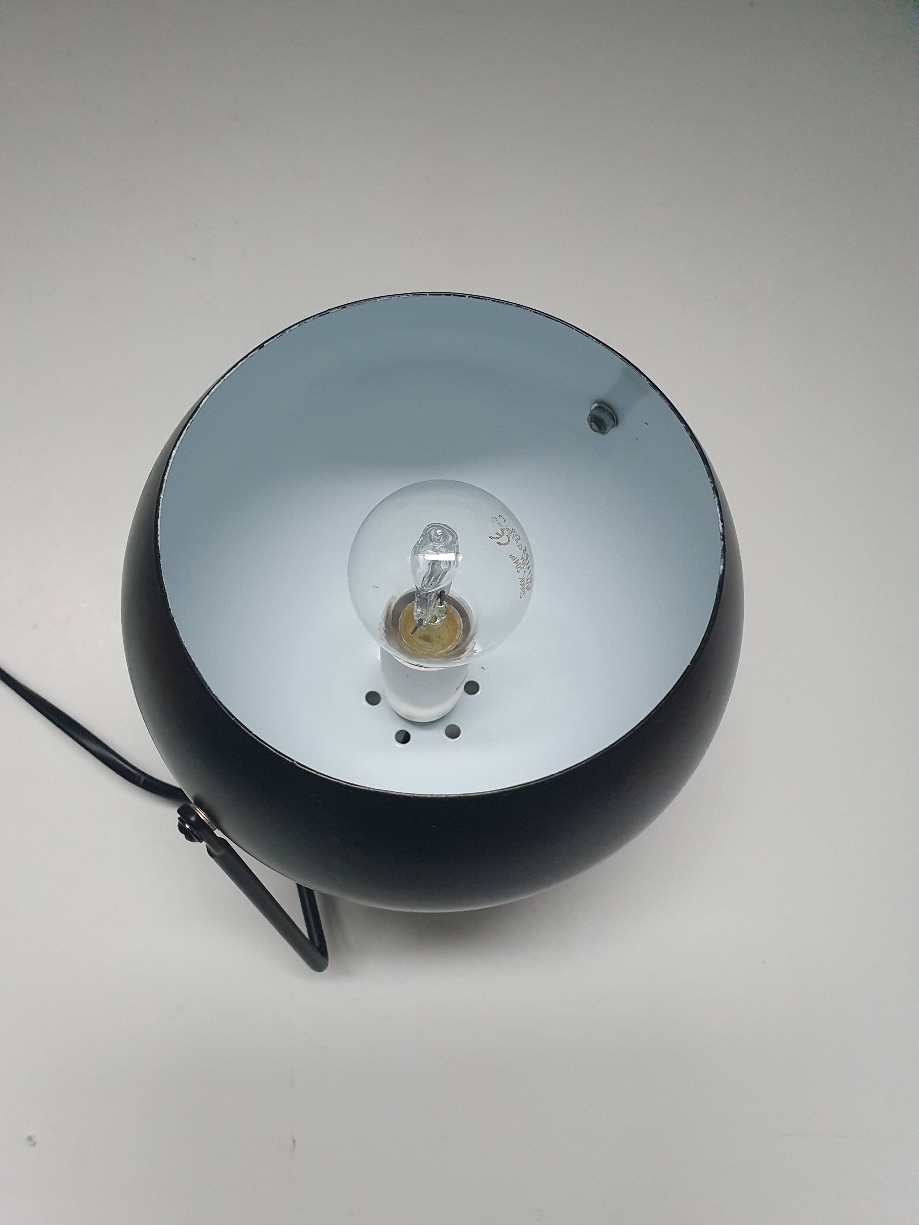 Table lamp/black spot wall light with vintage switch