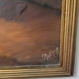 Large Nude Oil Painting on Canvas by Charles Melikoff - XX Century Art - Belgium