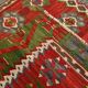 5x11 Kilim Red & Blue Geometric Vintage Rug, 168x342Cm