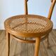 Baumann bistro chair in bent wood and blond wood canning 40s-50s