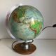 Earth Globe Glass Vintage JRO Verlag 1960 - 35 cm