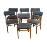 6 chairs in teak of the 70s