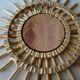 Miroir soleil rotin vintage