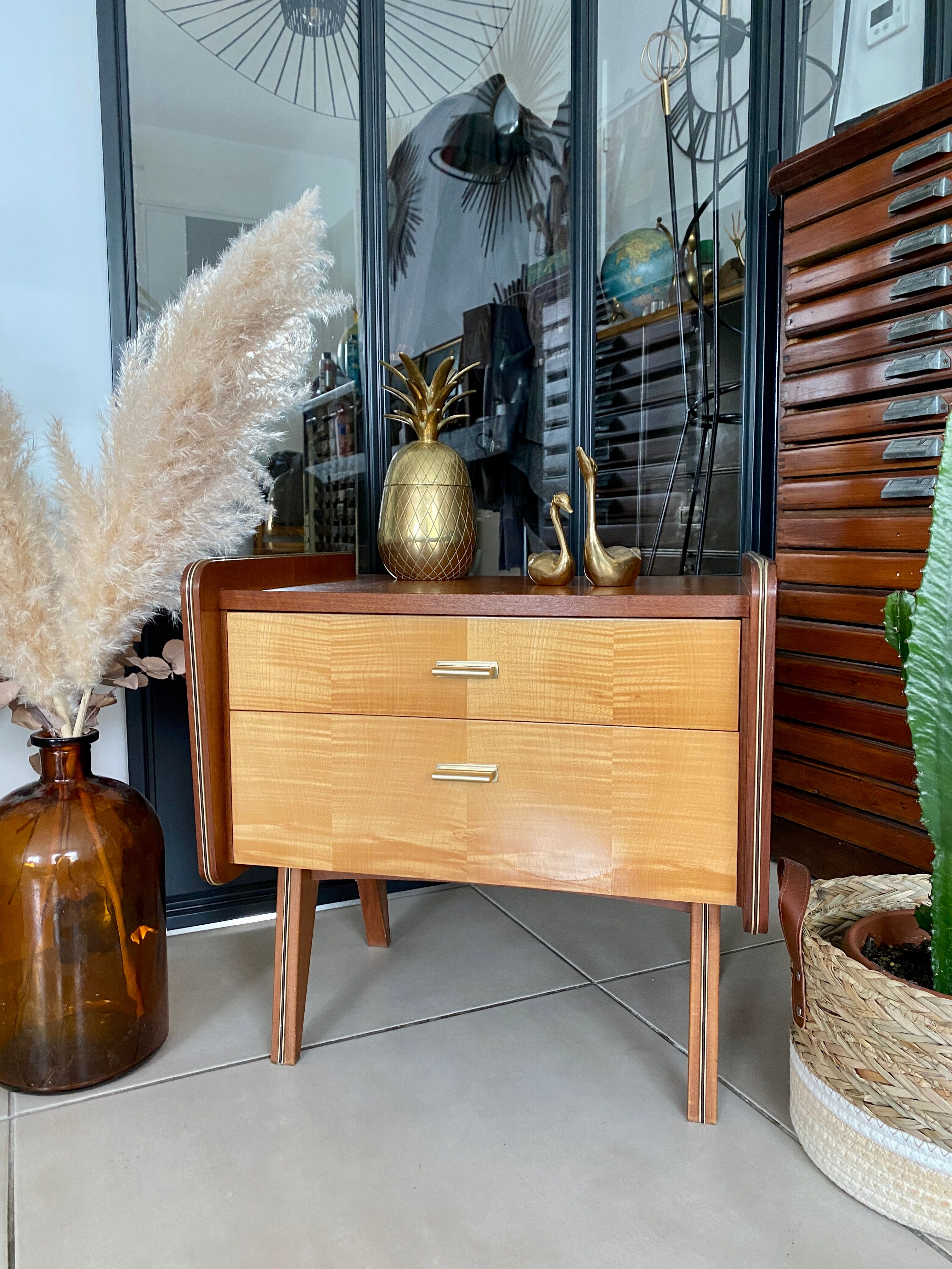 Vintage bedside table