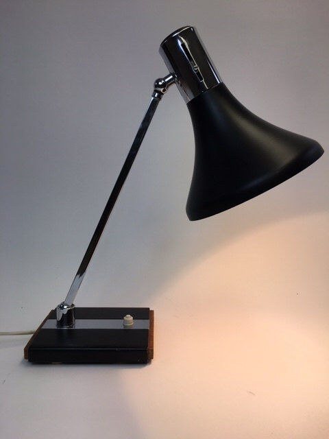 Italian vintage black desk lamp