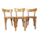 Suite de chaises bistrot vintage