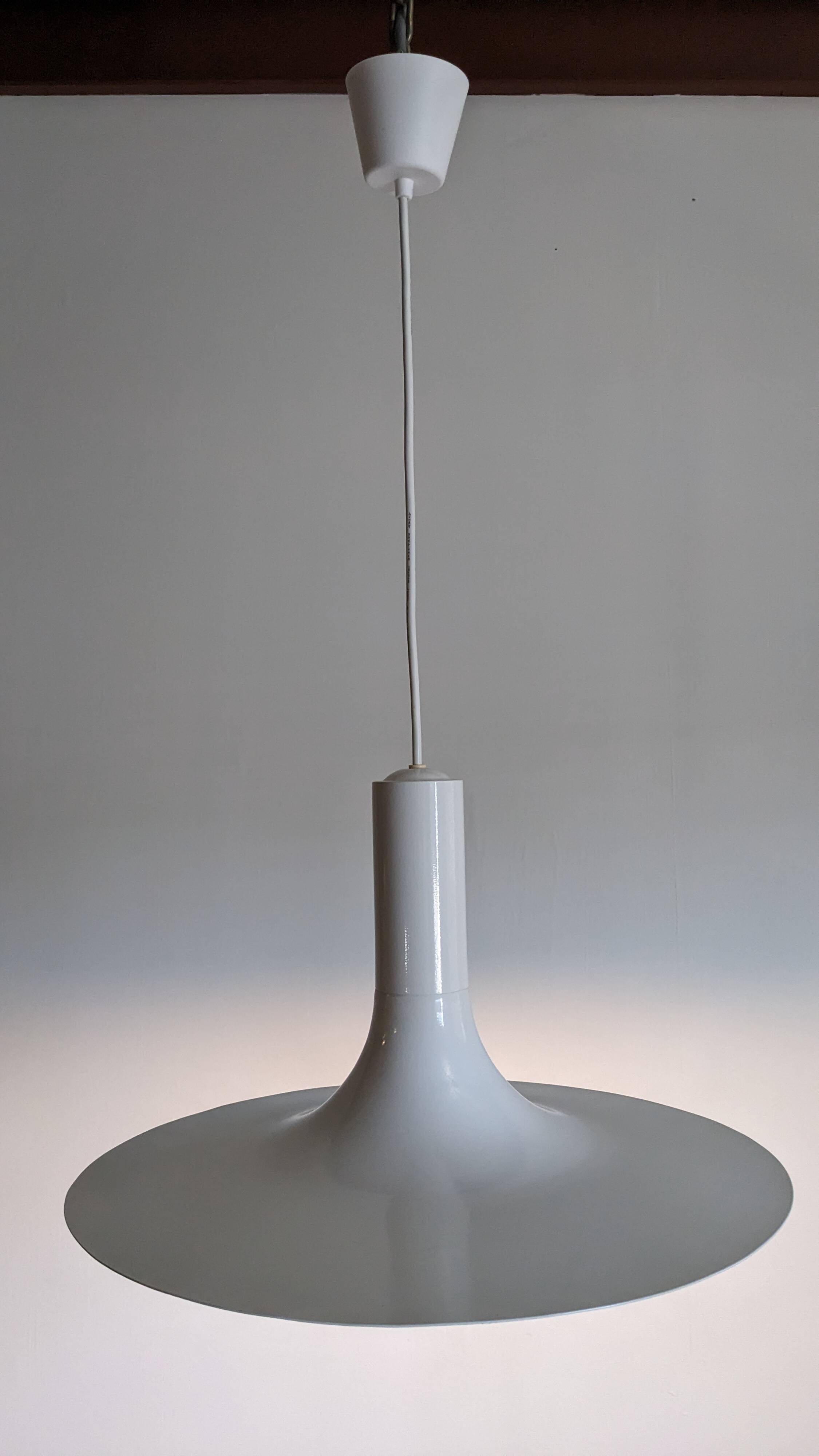 Pair of tulip pendants by Thorn Lighting, England circa 1970.