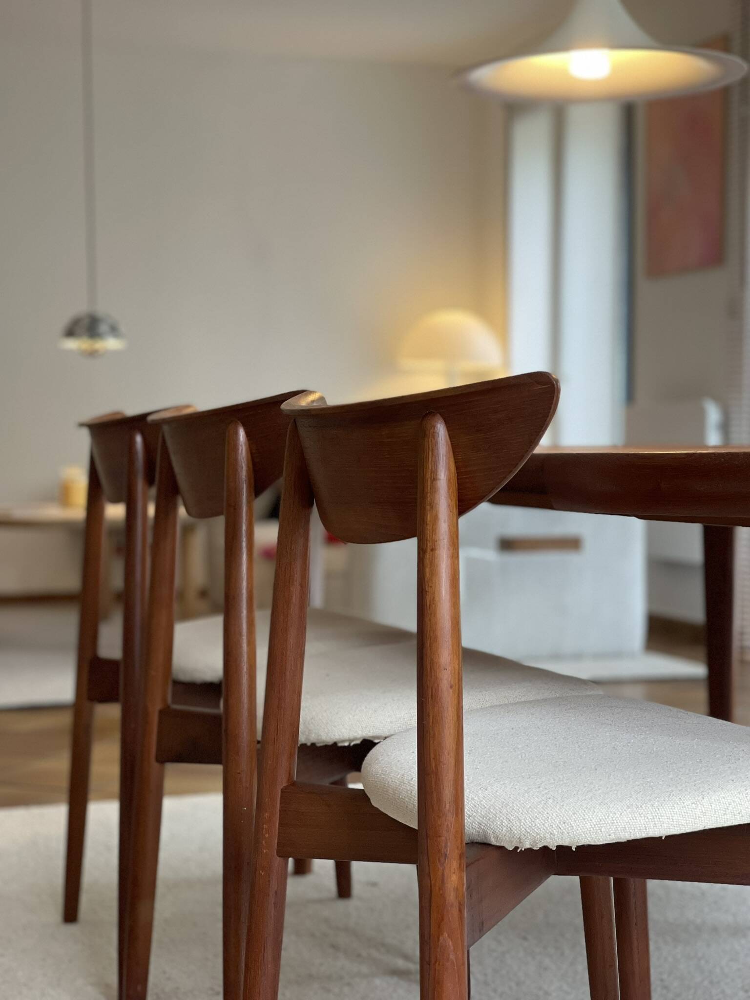 Lot de 6 chaises en Teck par Harry Østergaard Model 58