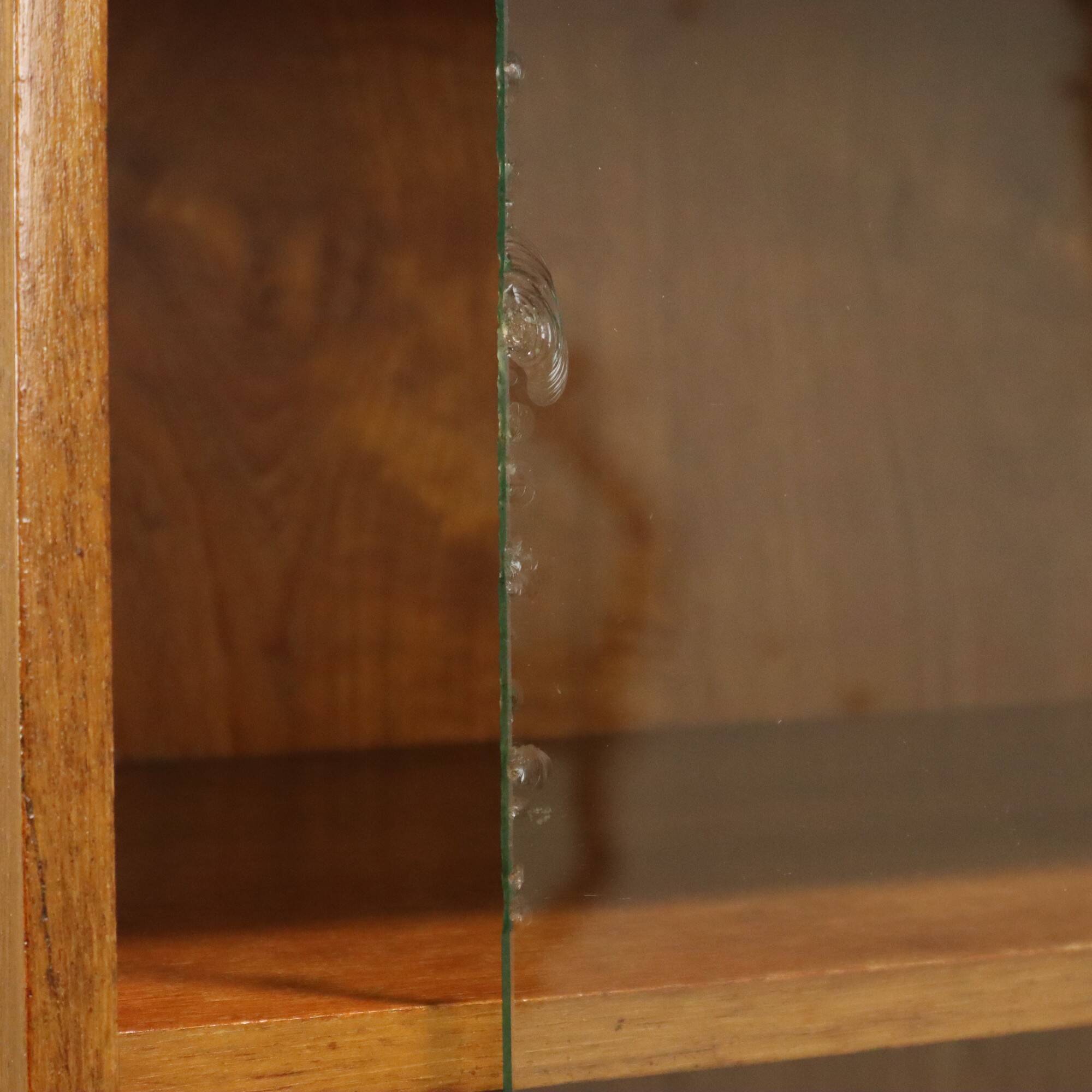 Vintage teak veneer sideboard, display cabinet, Scandinavian design