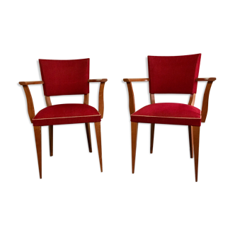 Bridge pair of armchairs 1940