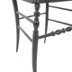 Cane chair in turned and blackened wood. Napoleon III.