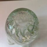 Filigree glass vase in the shape of a handkerchief with a corolla-shaped neck, Murano style