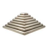 Ziggurat-shaped stacked trays / vide poche sculpture, Italy 1970s