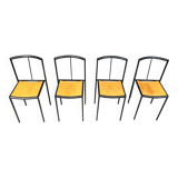 4 chairs by Zeus Noto Maurizio Peregalli Millepunte, 1985