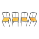 4 chairs by Zeus Noto Maurizio Peregalli Millepunte, 1985