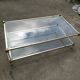 Table basse double plateau verre vintage