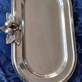 Silver metal tray