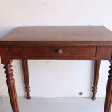 Small antique wooden desk – turned legs