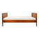 Danish teak bed from the 1960s / reupholstered mattress
