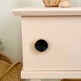 Bedside table with spindle legs