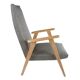 Fauteuil pieds compas des années 60