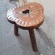 Wooden tripod stool