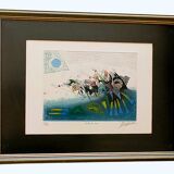 Tableau Georges Dussau (1947) – engraving 23/99 on embossed paper "vibration"