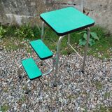Escabeau tabouret formica ancien